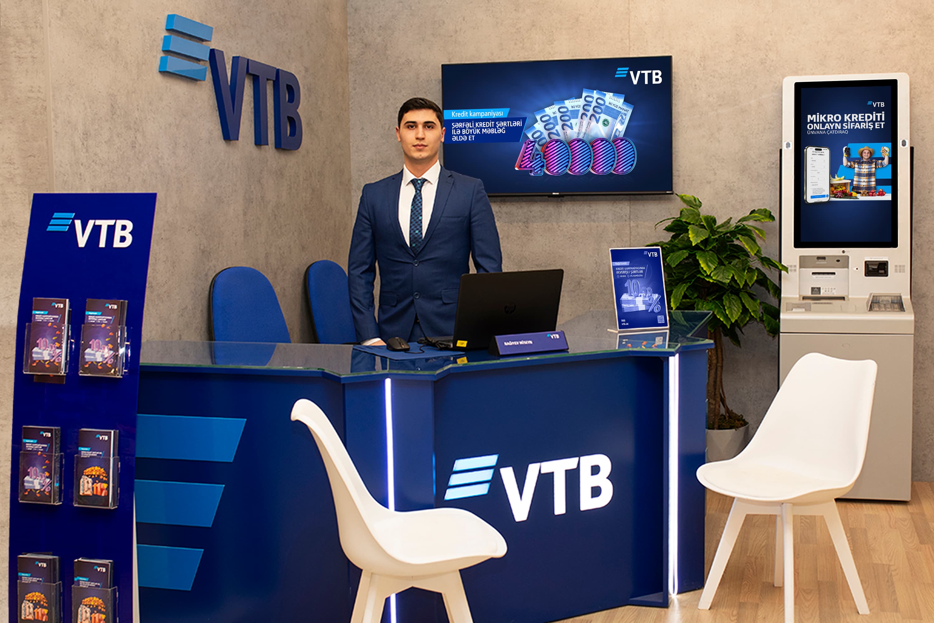Bank VTB (Azərbaycan) Xırdalanda məlumat stendi istifadəyə verib