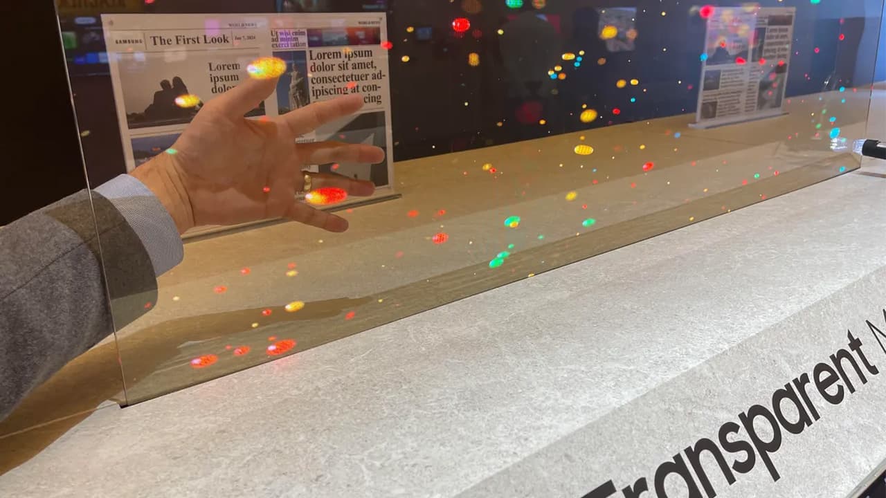 Samsung dünyanın ilk şəffaf MicroLED ekranını təqdim edib