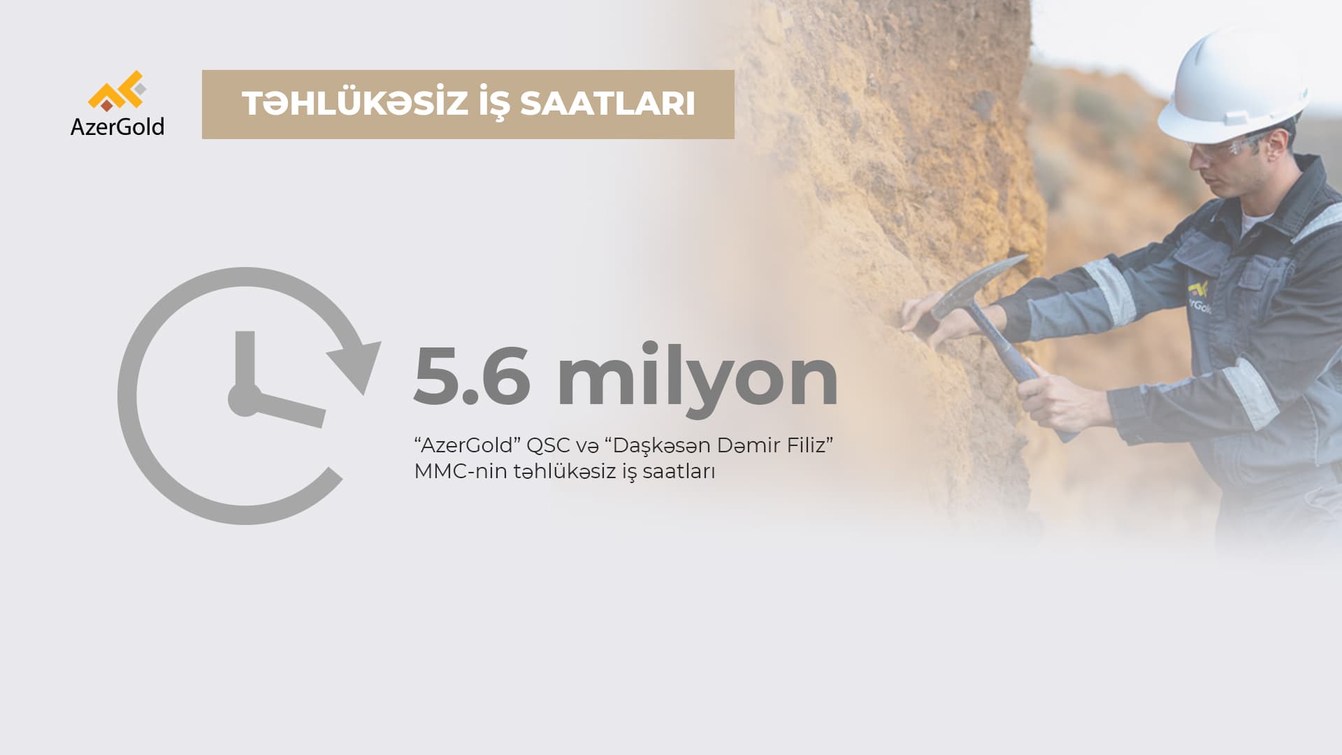 2023-ci ildə “AzerGold” QSC və “Daşkəsən Dəmir Filiz” MMC-də təhlükəsiz istehsalat fəaliyyəti təmin edilib