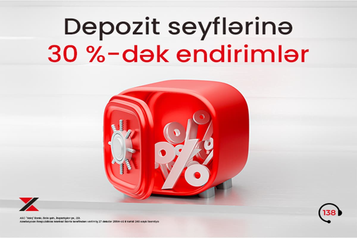 Xalq Bankdan depozit seyfləri üzrə sərfəli kampaniya