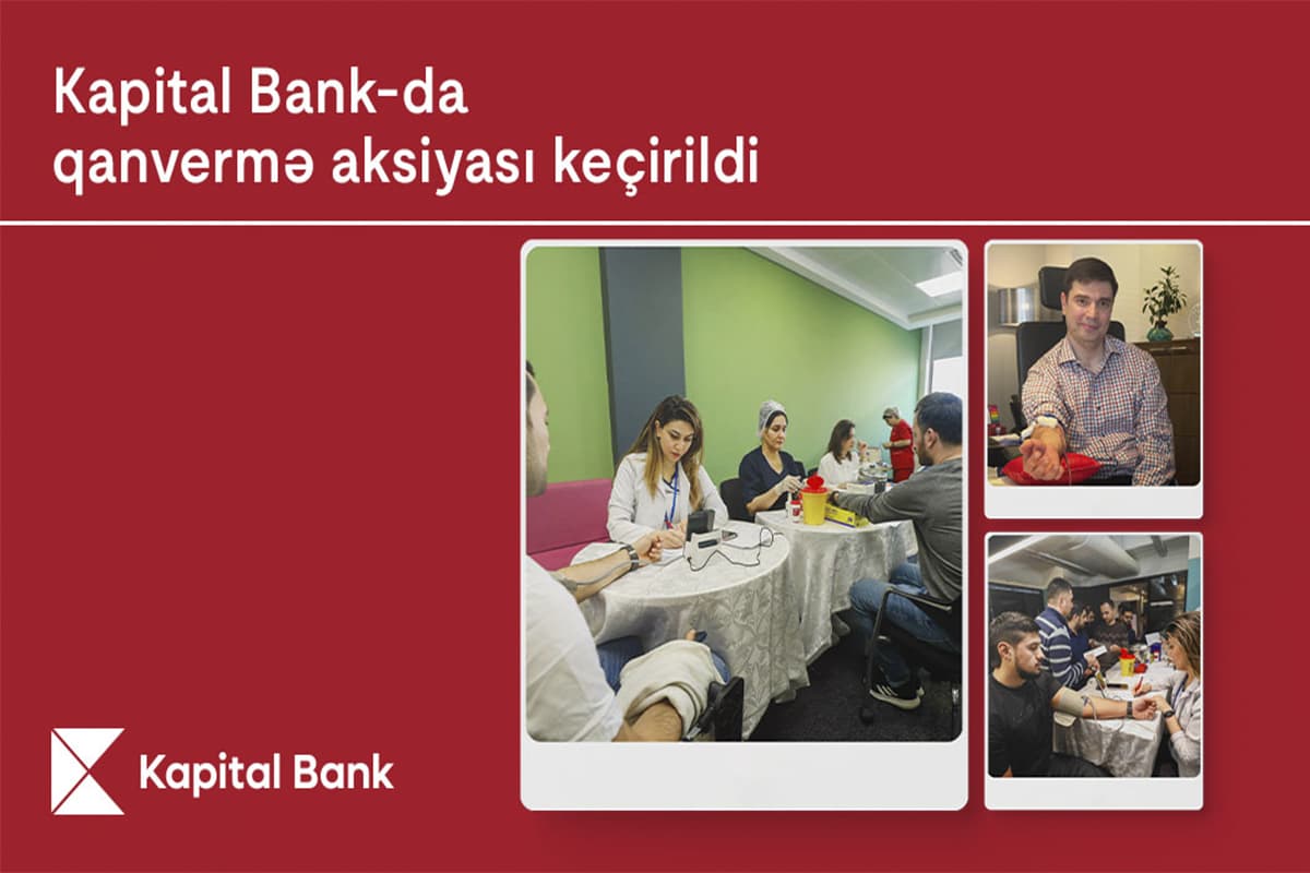 Kapital Bank-da qanvermə aksiyası keçirildi