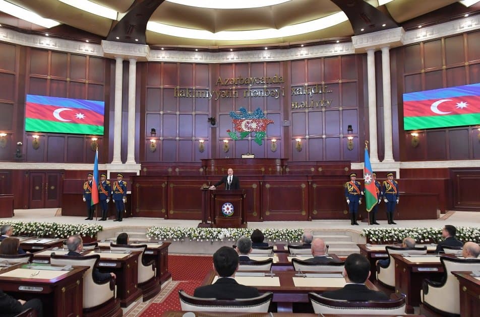 Azərbaycan Respublikasının Prezidenti İlham Əliyevin Milli Məclisdə andiçmə mərasimi keçirilib