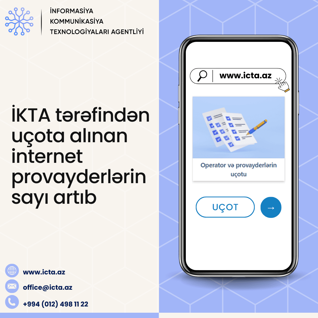 İKTA tərəfindən uçota alınan internet provayderlərin sayı artıb
