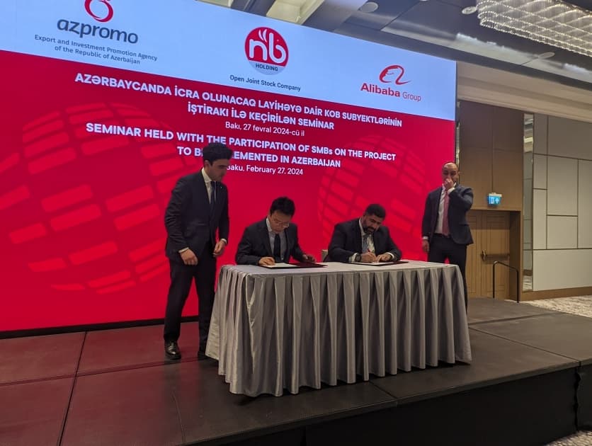 AZPROMO və "Alibaba.com" Anlaşma Memorandumu imzalayıb