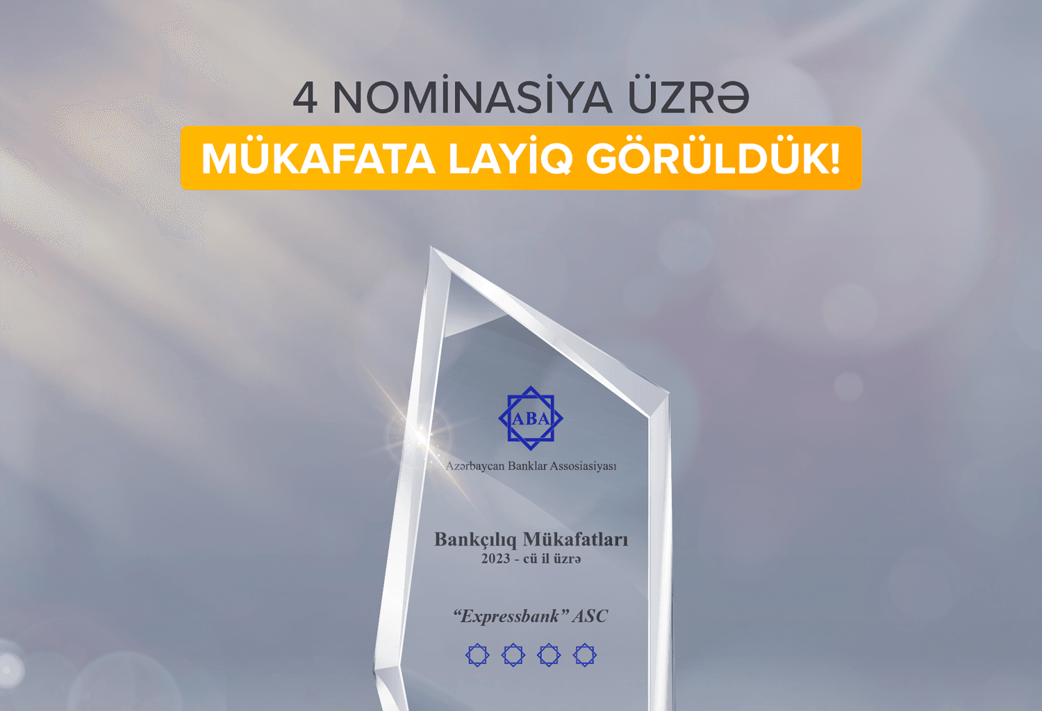 Expressbank 4 nominasiyada mükafat qazanıb