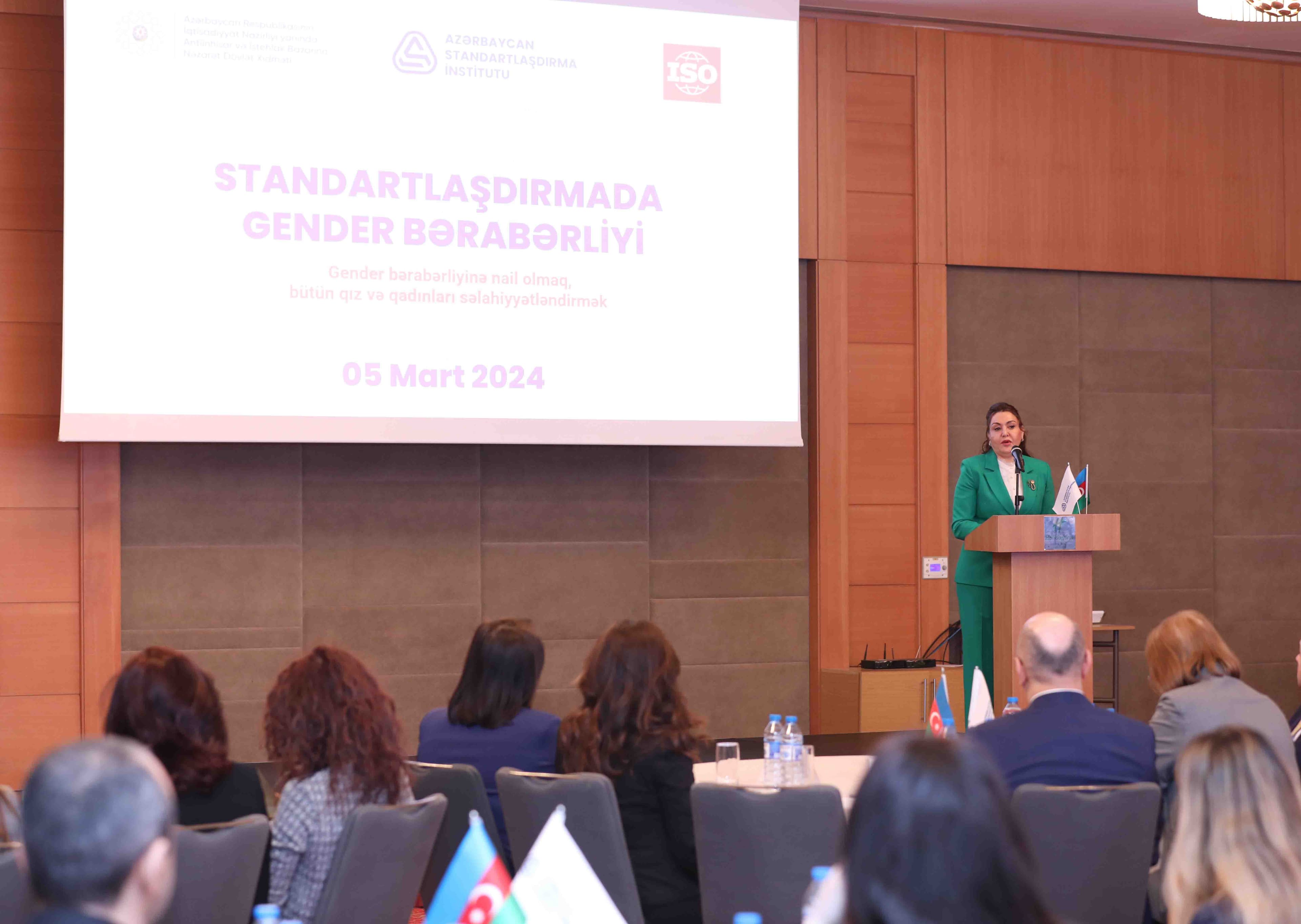 “Standartlaşdırmada gender bərabərliyi” mövzusunda tədbir keçirilib