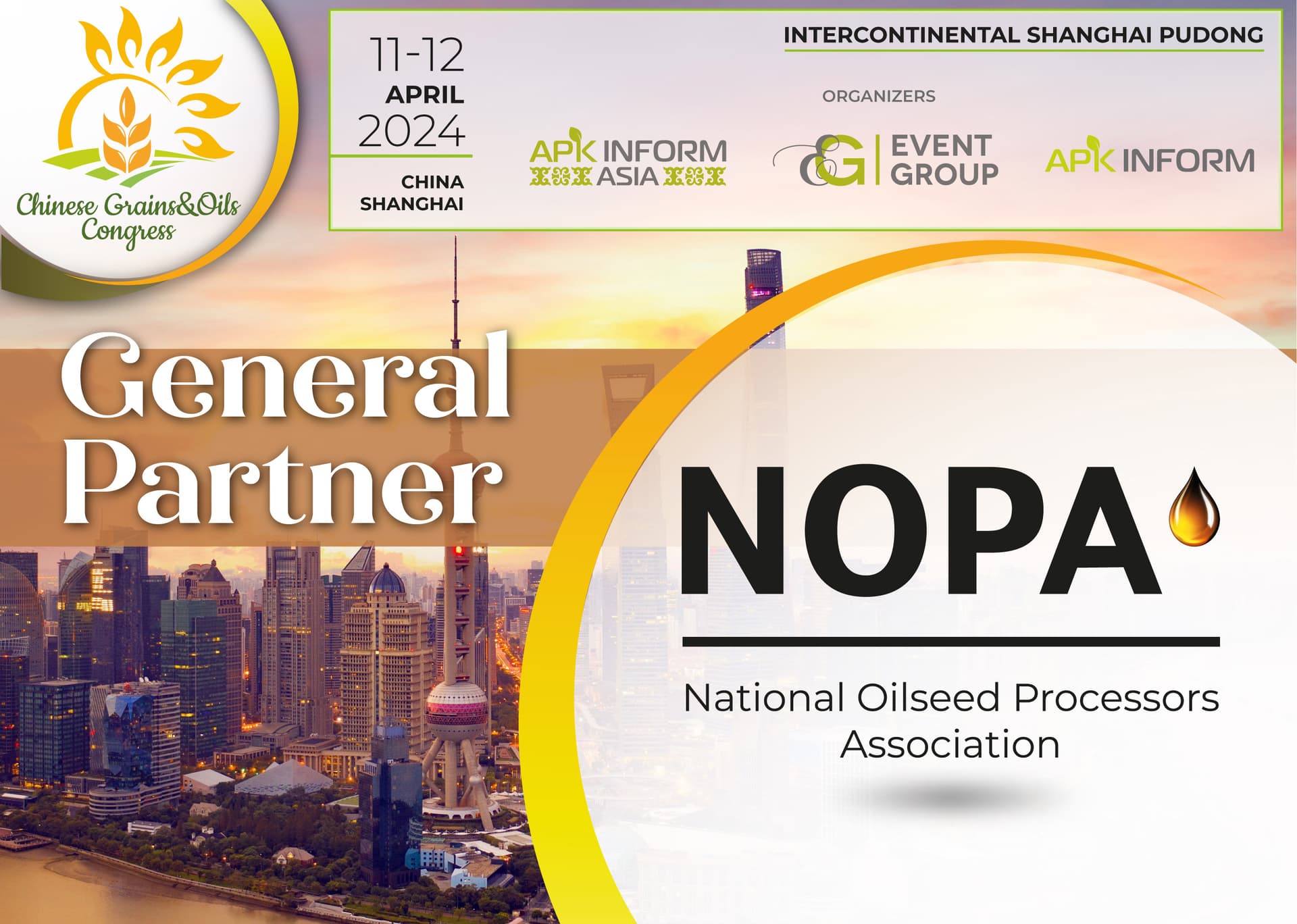 NOPA 2024 Çin Taxıl və Yağlar Konqresinin baş tərəfdaşıdır