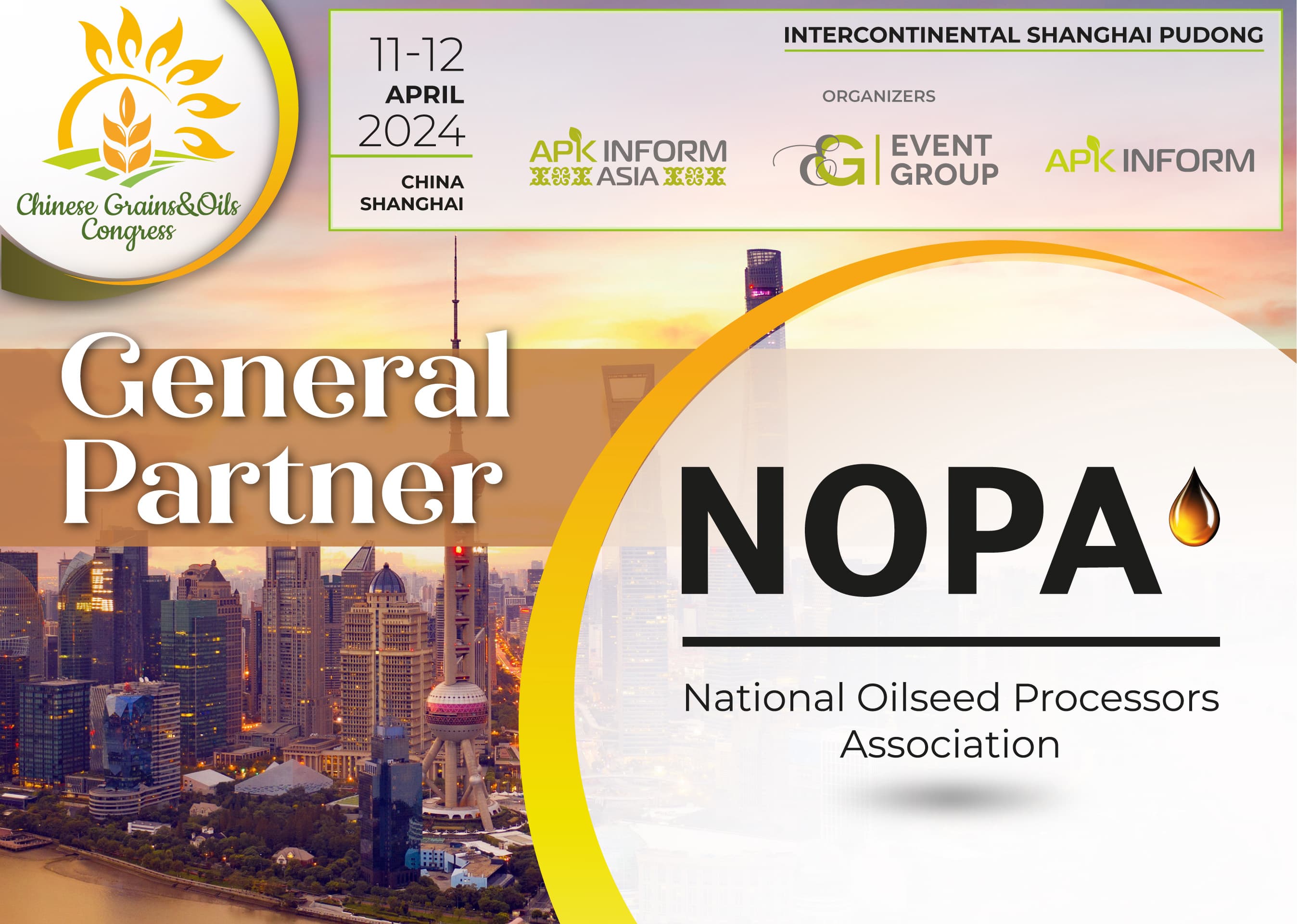 NOPA 2024 Çin Taxıl və Yağlar Konqresinin baş tərəfdaşıdır