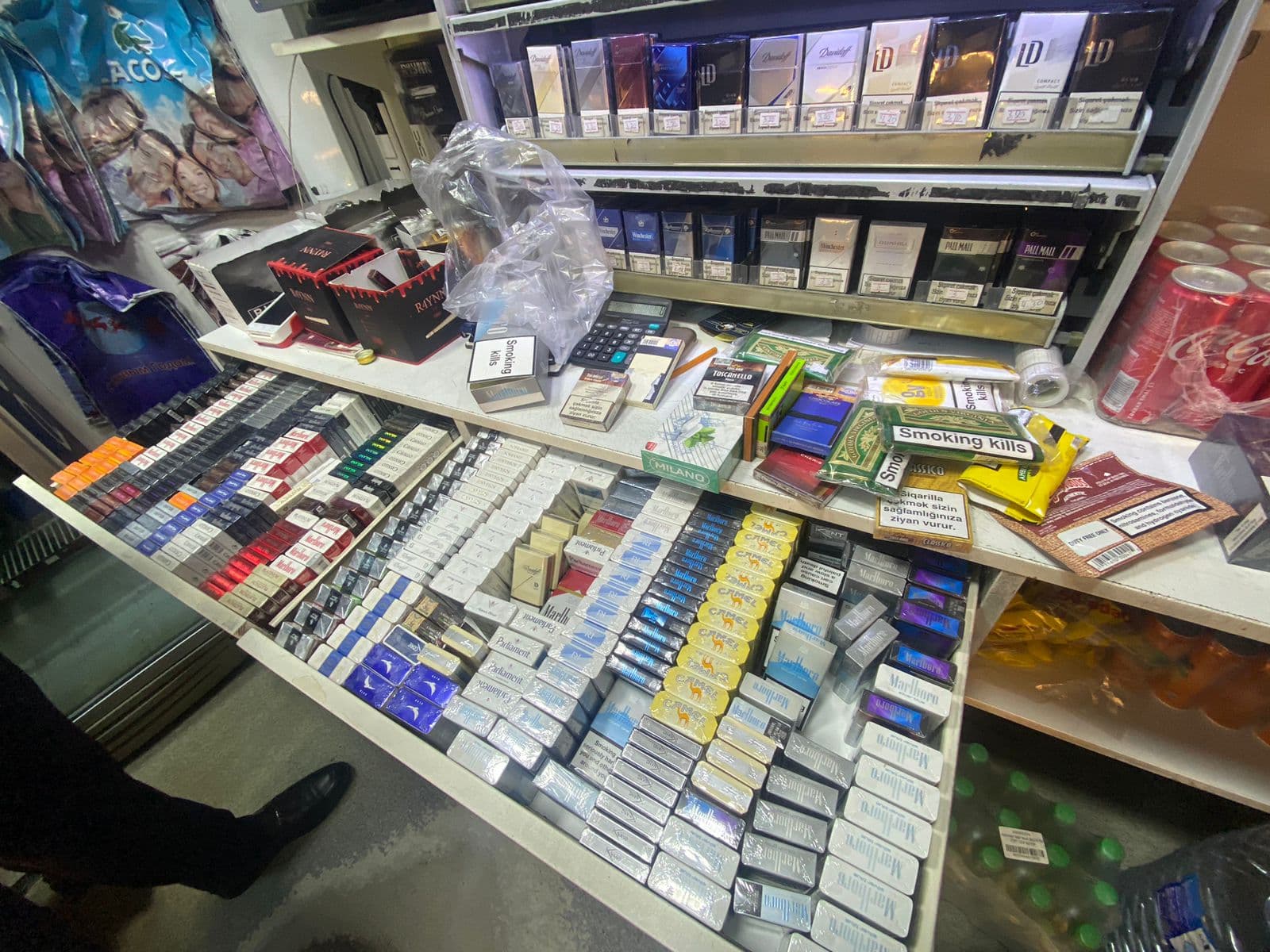 Aksiz markasız və saxta aksiz markalı tütün məhsullarının pərakəndə satışı halları aradan qaldırılıb