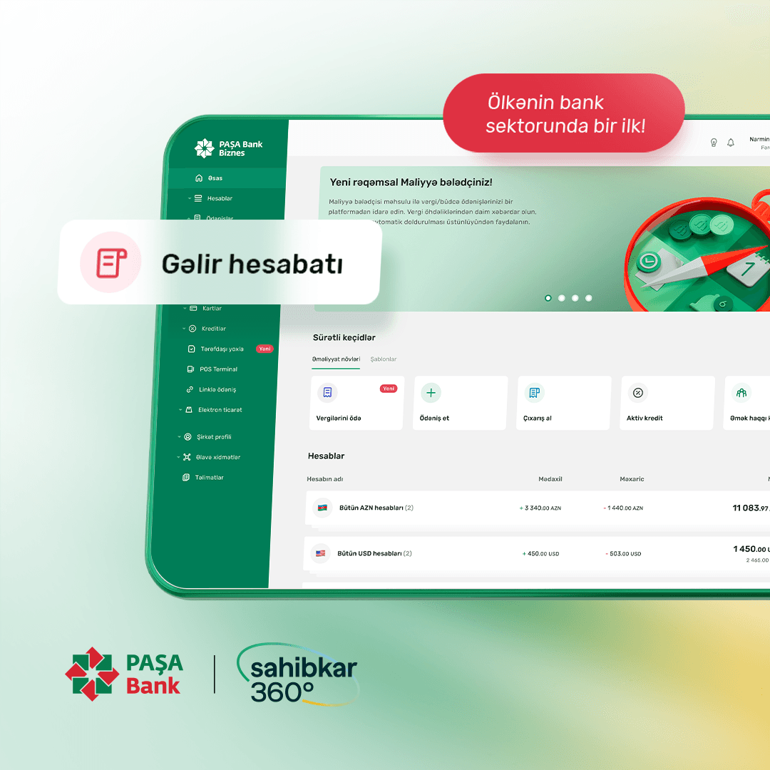 “PAŞA Bank” “Maliyyə bələdçisi” xidməti ilə ölkənin bank sektorunda ilkə imza atdı!