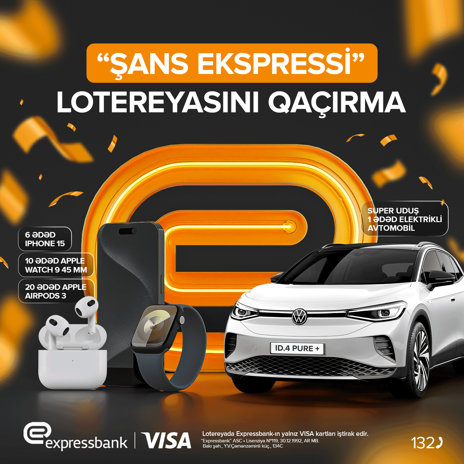 “Şans Ekspressi”nə qoşul, avtomobil qazanma şansı əldə et