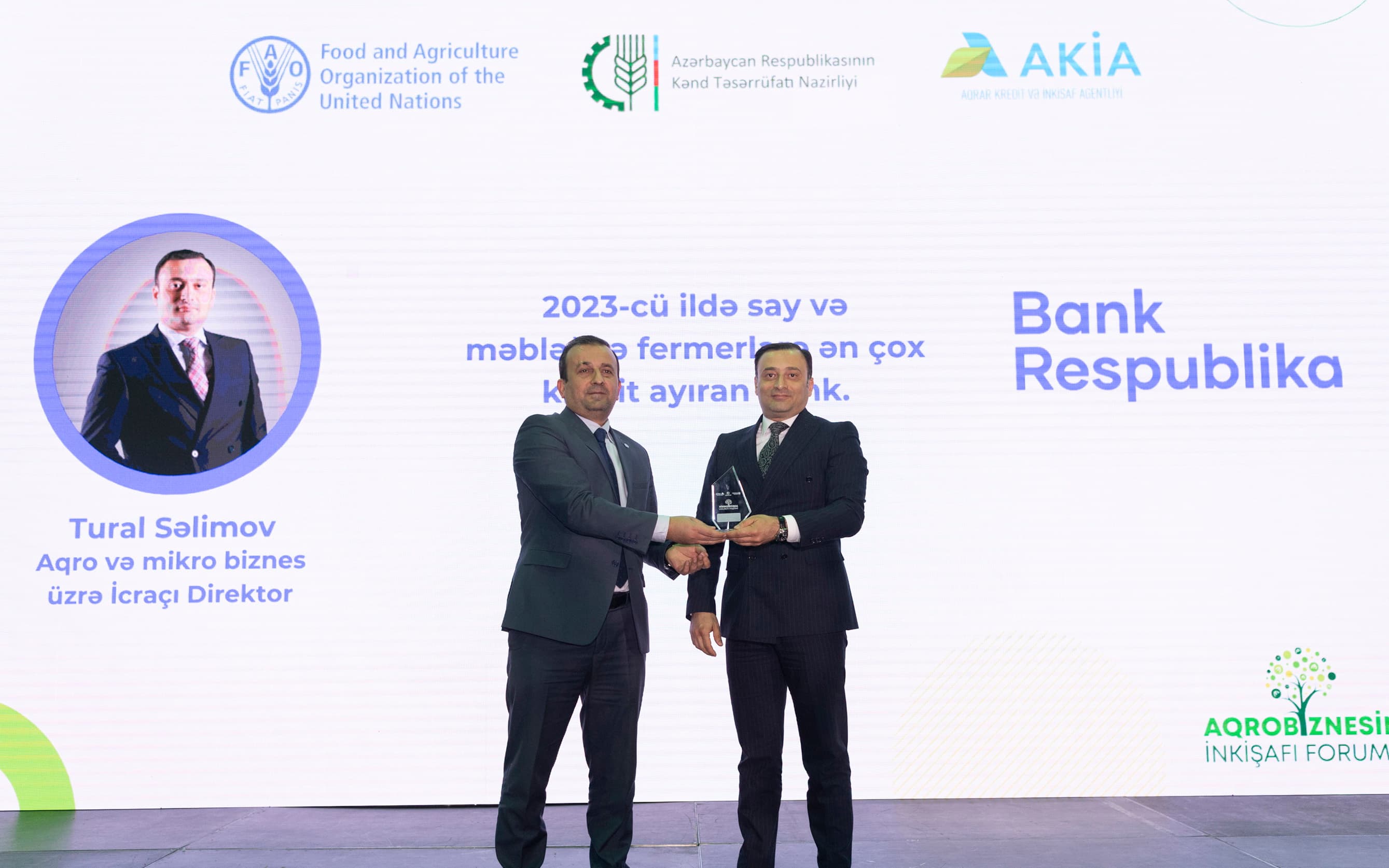 Bank Respublika 2023-cü ildə fermerlərə ən çox kredit ayıran bank oldu!