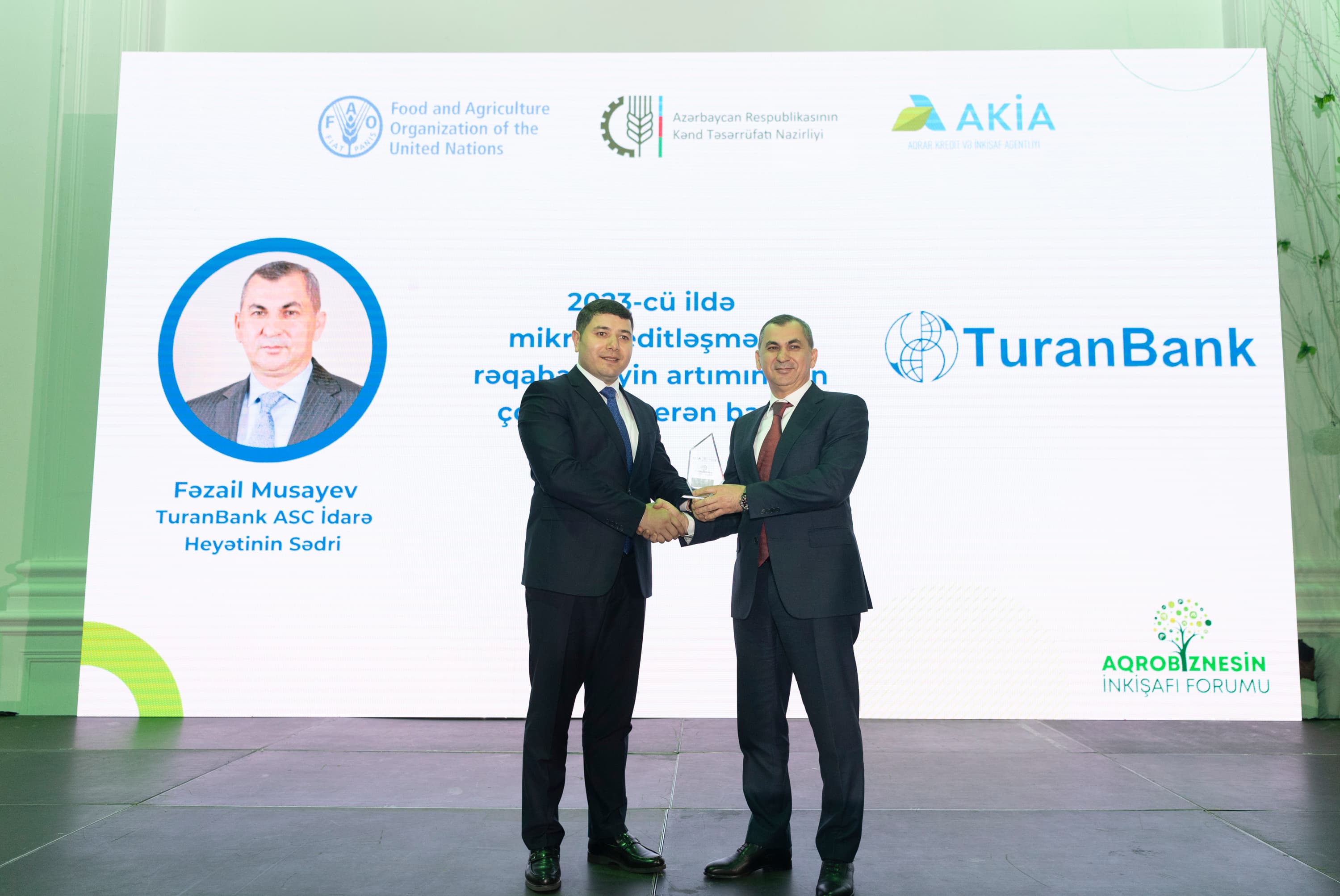 TuranBank mikrokreditləşmədə rəqabətliliyin artımına ən çox töhfə verən bank oldu