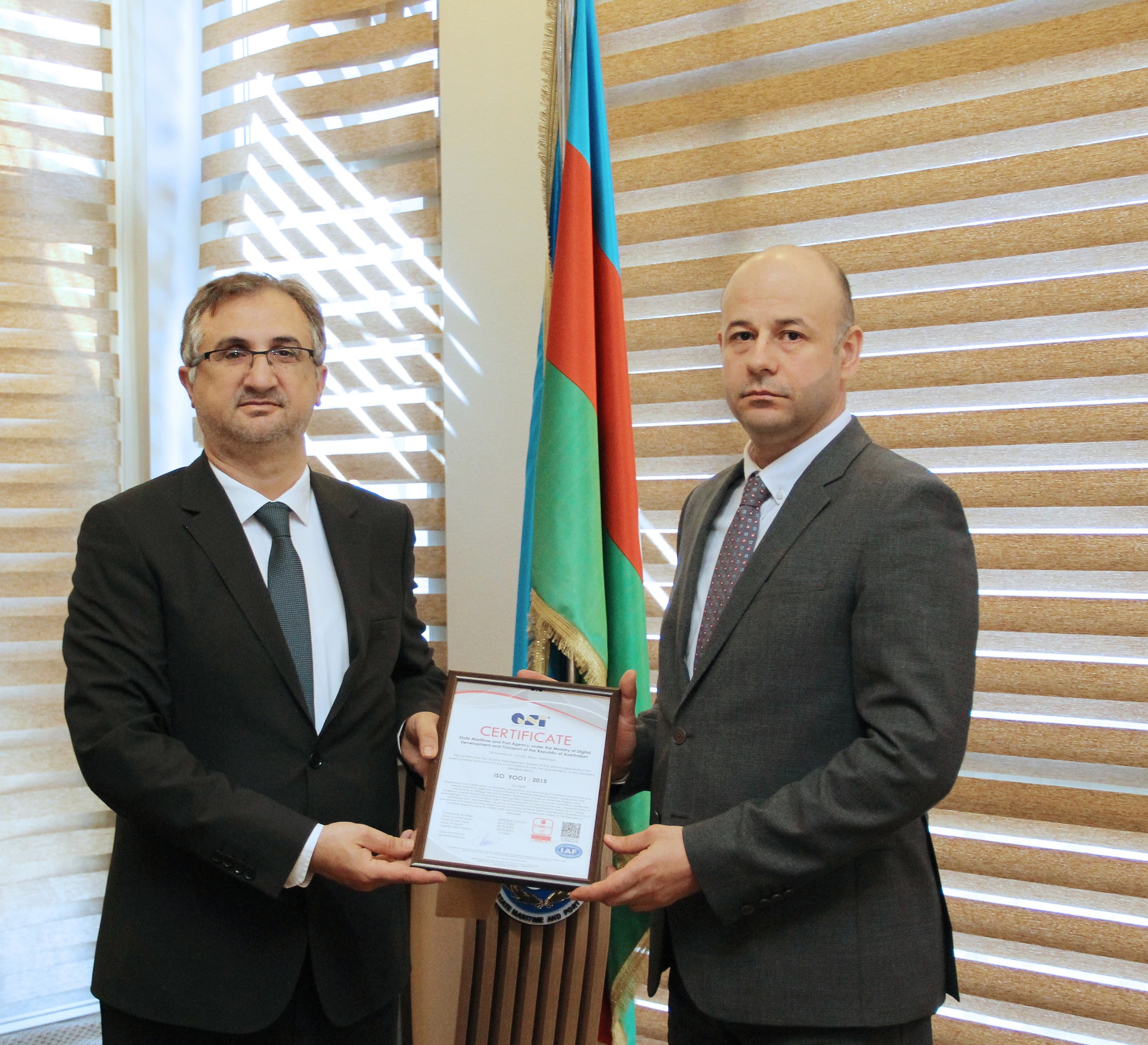 DDLA ISO 9001:2015 Keyfiyyəti İdarəetmə Sistemi üzrə beynəlxalq uyğunluq sertifikatına layiq görülüb