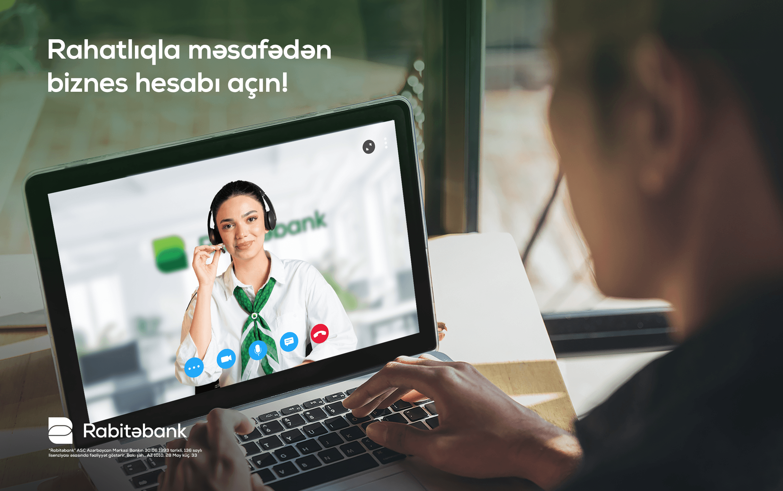 Rabitəbank müştəriləri biznes hesablarını banka gəlmədən aça bilərlər!