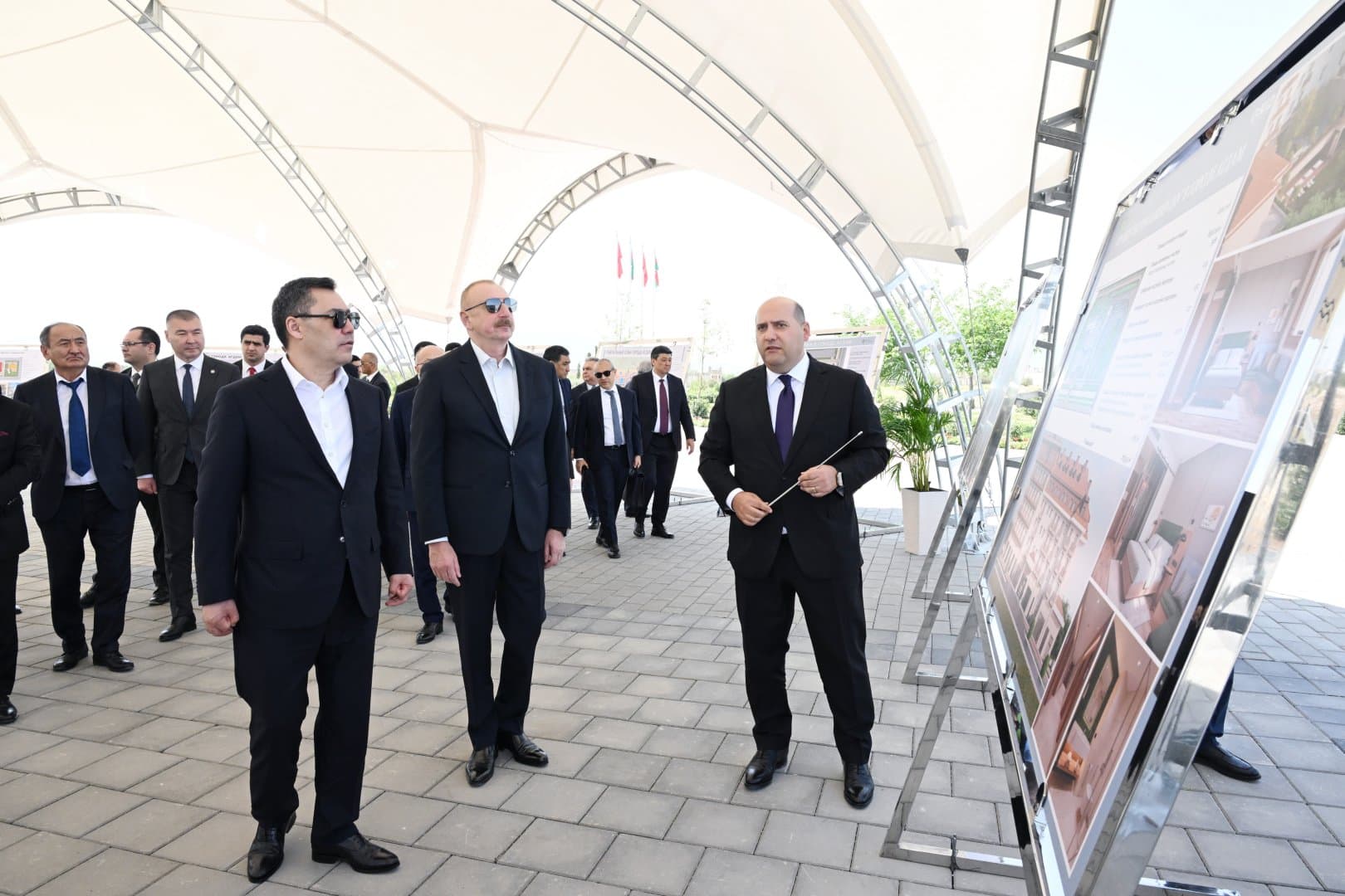 Azərbaycan və Qırğızıstan Prezidentləri Ağdam şəhərində olublar