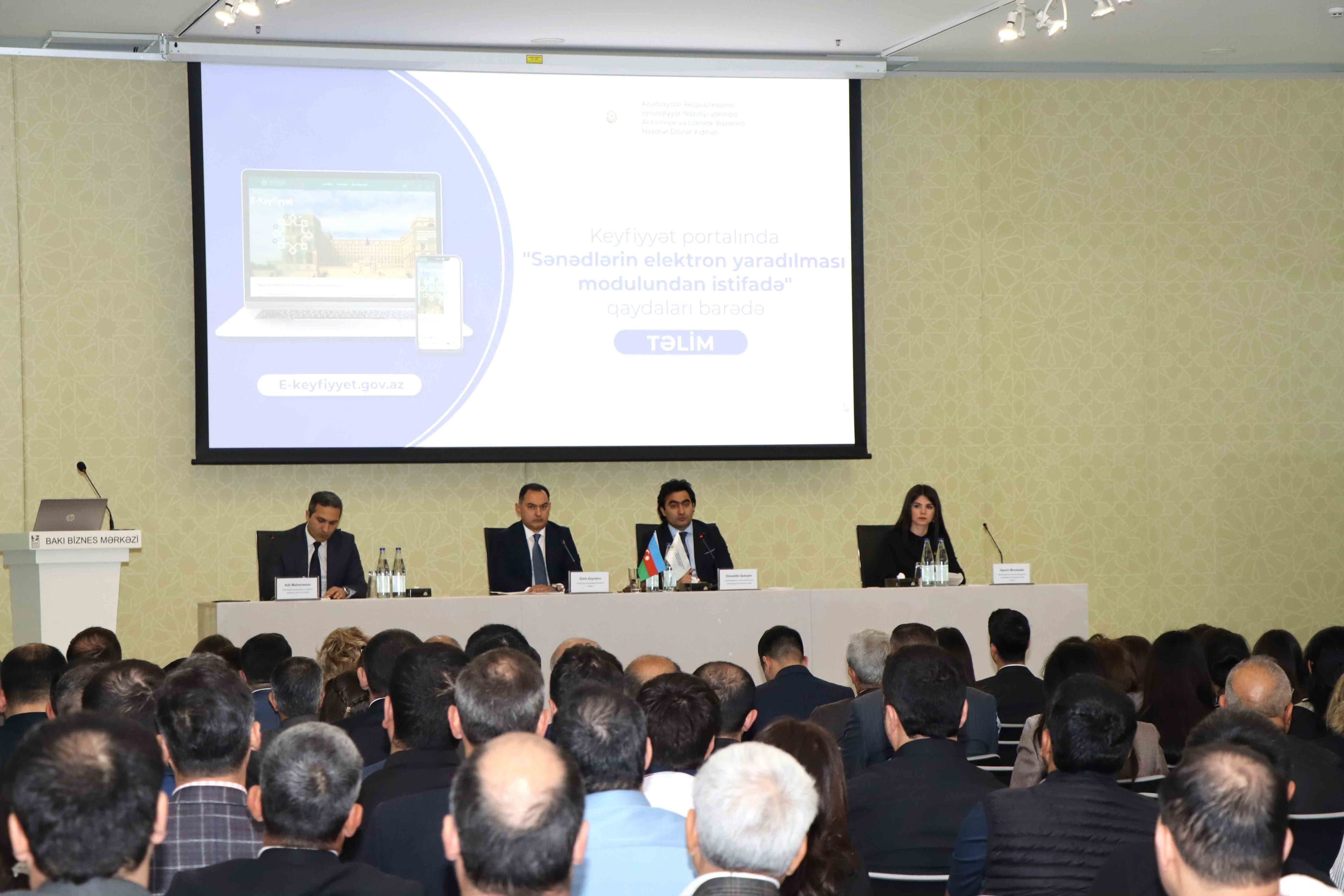 Keyfiyyət portalından istifadə qaydaları ilə bağlı kalibrlənmə və sınaq laboratoriyalarının nümayəndələrinə seminar keçirilib