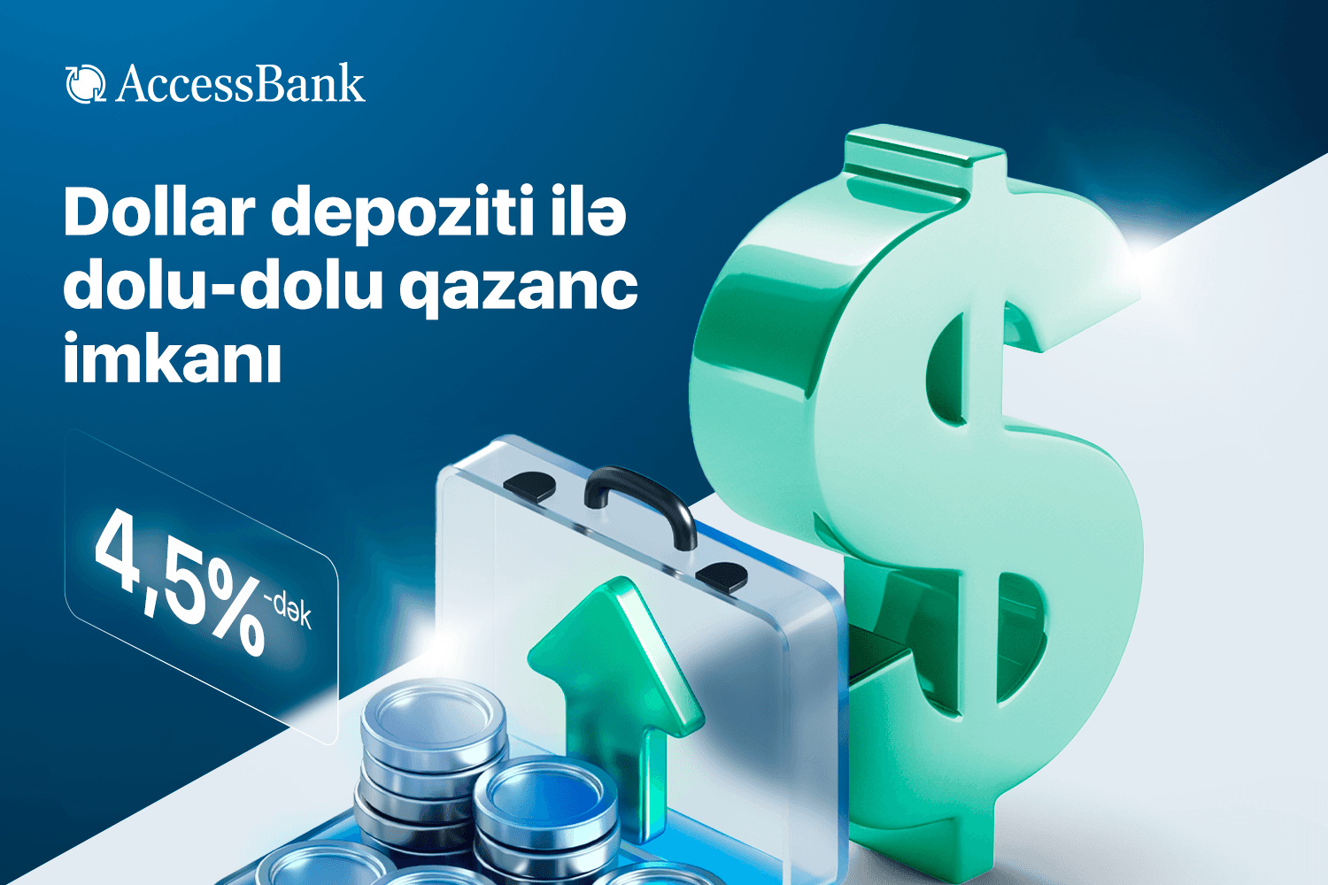 AccessBank dollar əmanətləri üzrə faiz dərəcələrini artırdı