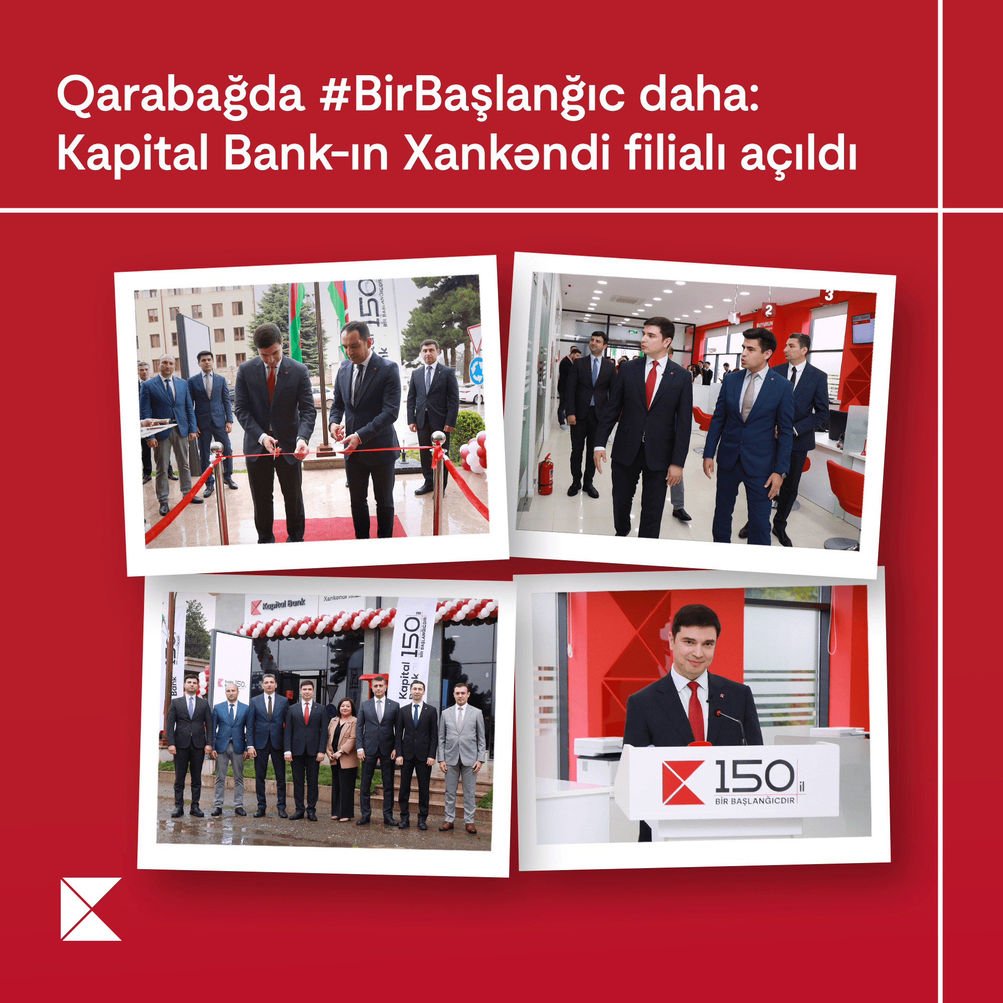 Qarabağda Birbaşlanğıc daha: Kapital Bank-ın Xankəndi filialı açıldı