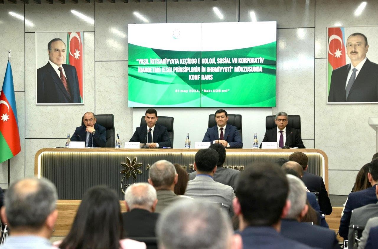 Dövlət və özəl sektorun iştirakı ilə “yaşıl iqtisadiyyat”a keçiddə ESG prinsiplərinin əhəmiyyətinə dair konfrans keçirilib