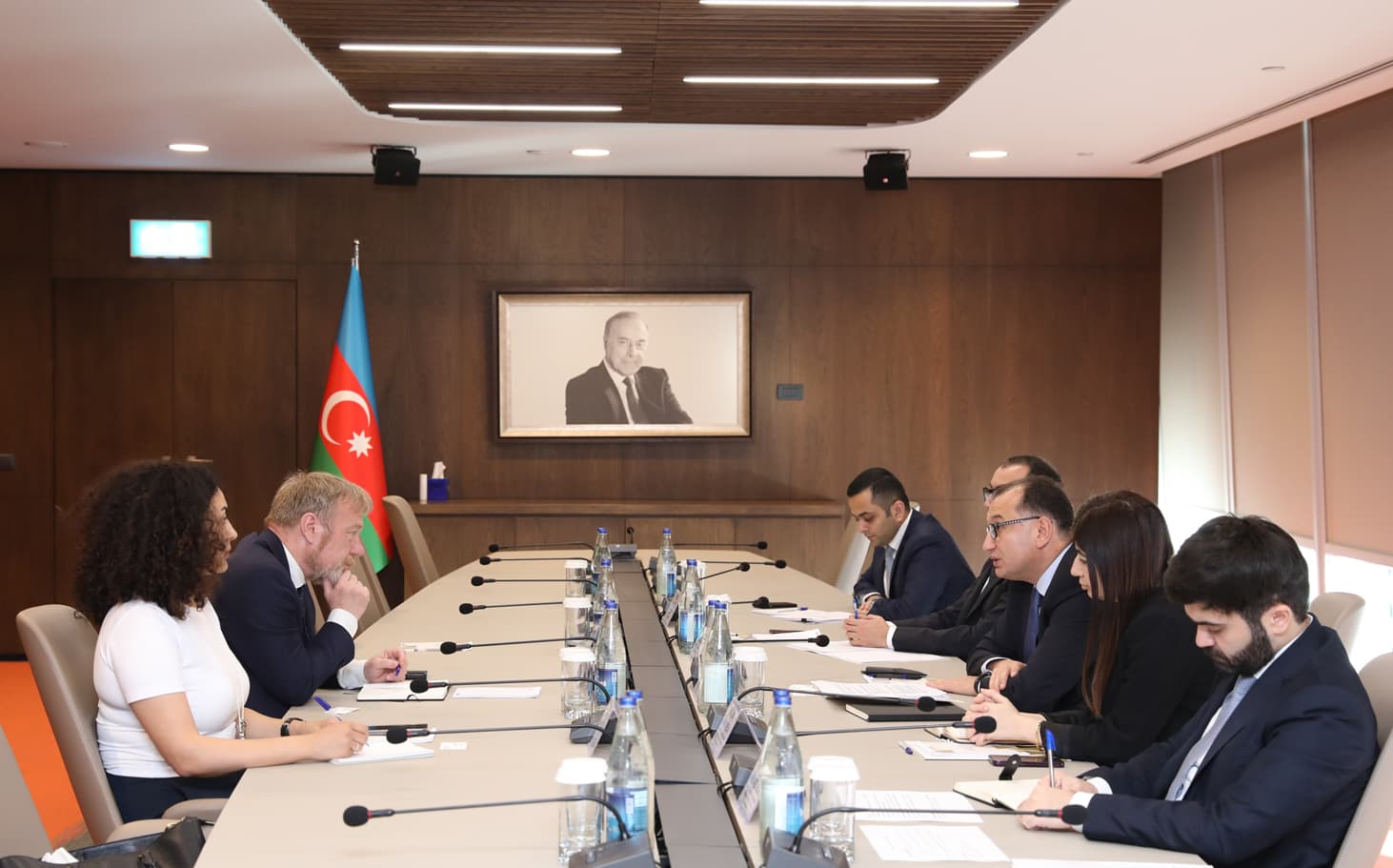 İqtisadiyyat Nazirliyində Dünya İqlim Fondunun icraçı direktoru ilə görüş keçirilib