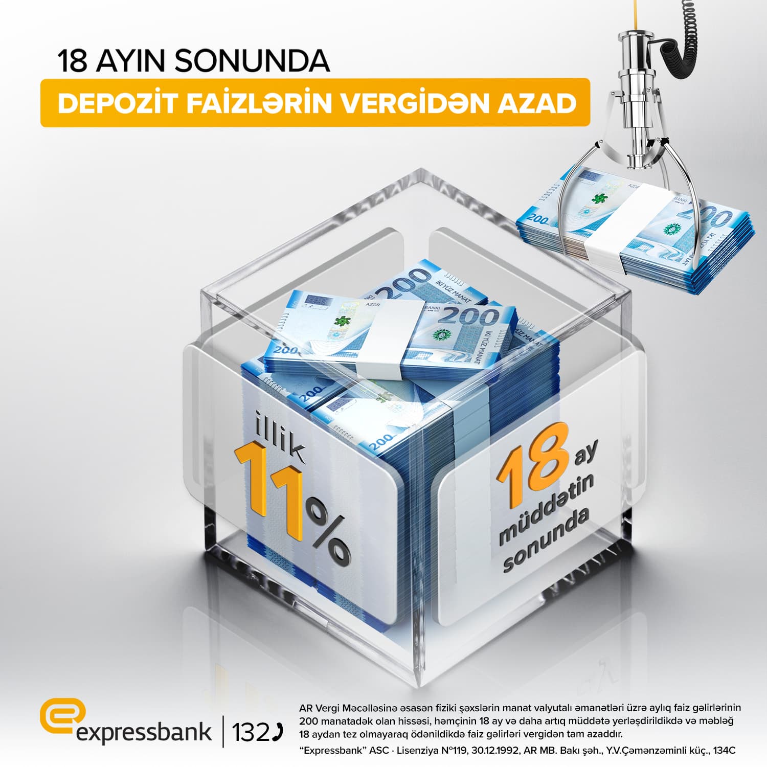 “Expressbank”da depozitə illik 11% gəlir