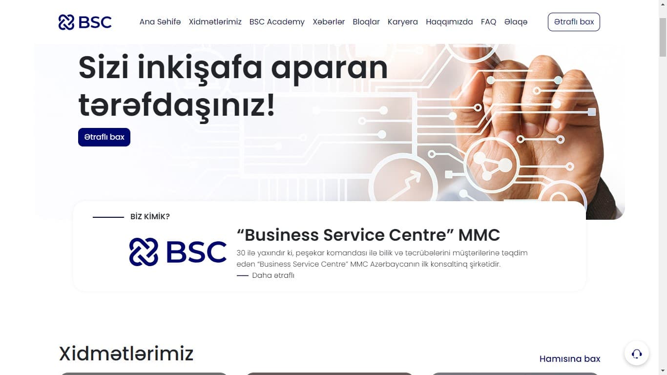 “BSC” MMC-ni saytı yenilənib