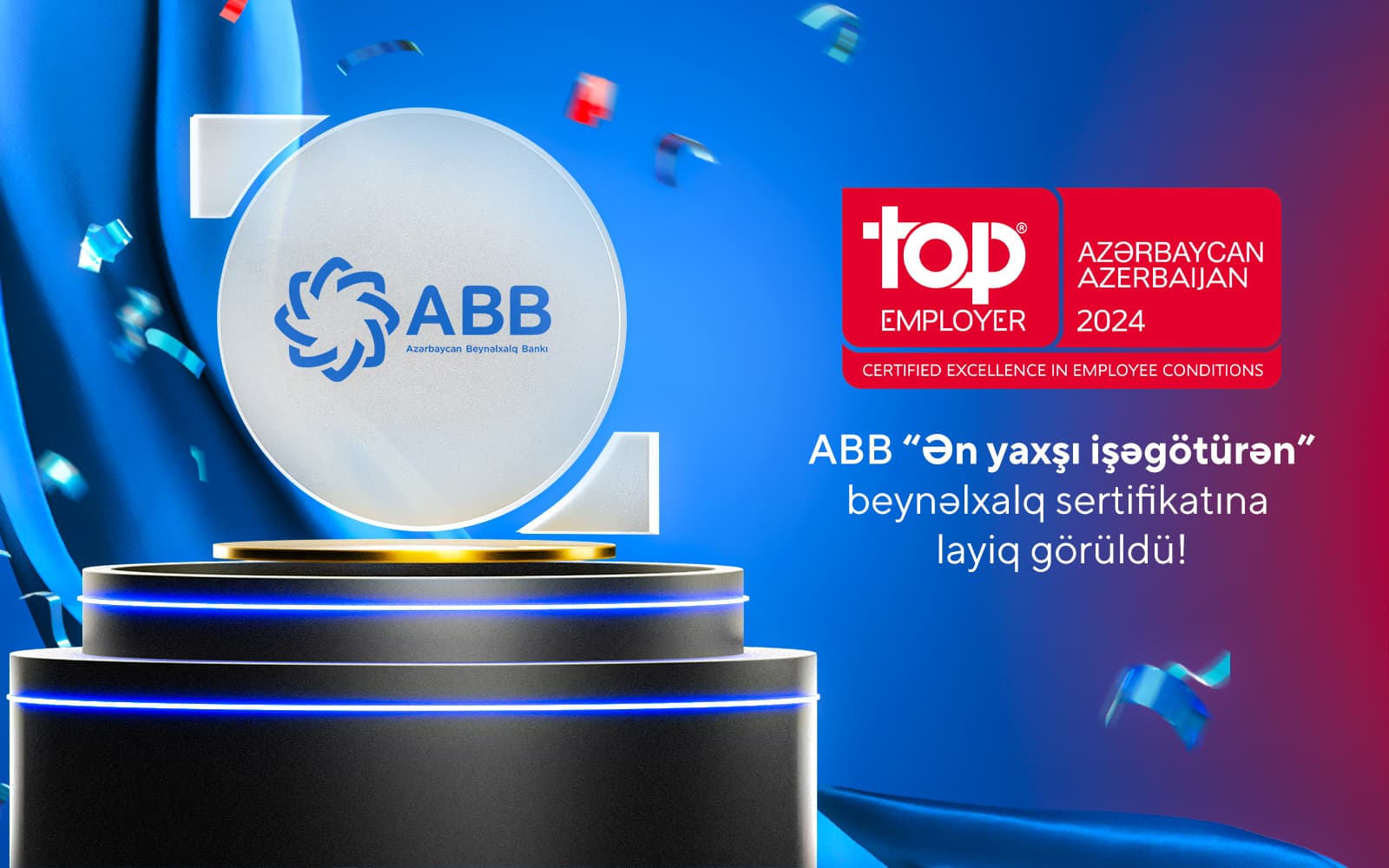 ABB “Ən yaxşı işəgötürən” beynəlxalq sertifikatına layiq görüldü!