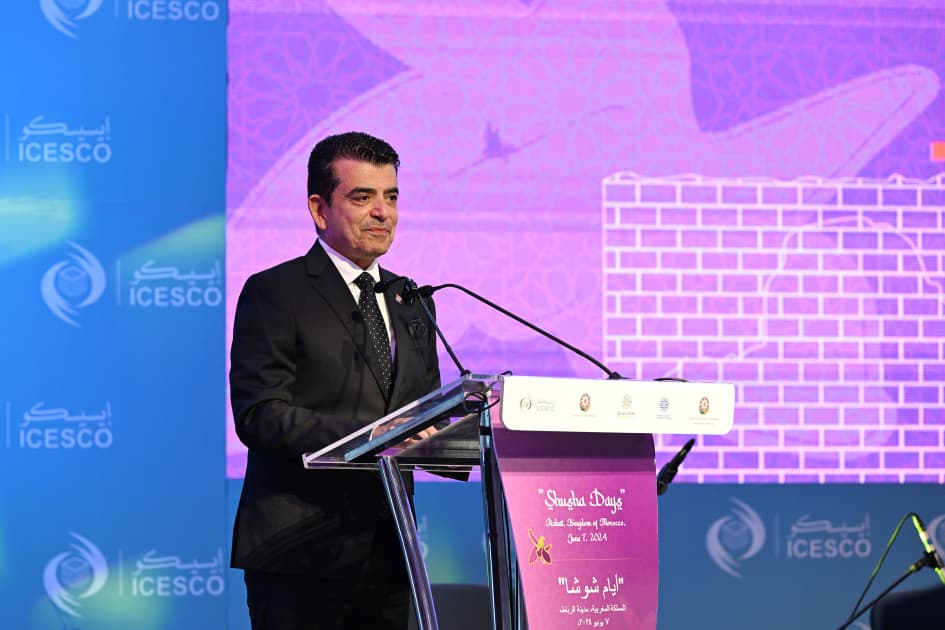 Dr.Salim AlMalik ICESCO-nun baş qərargahında keçirilən "Şuşa Günləri" tədbirində çıxış edib