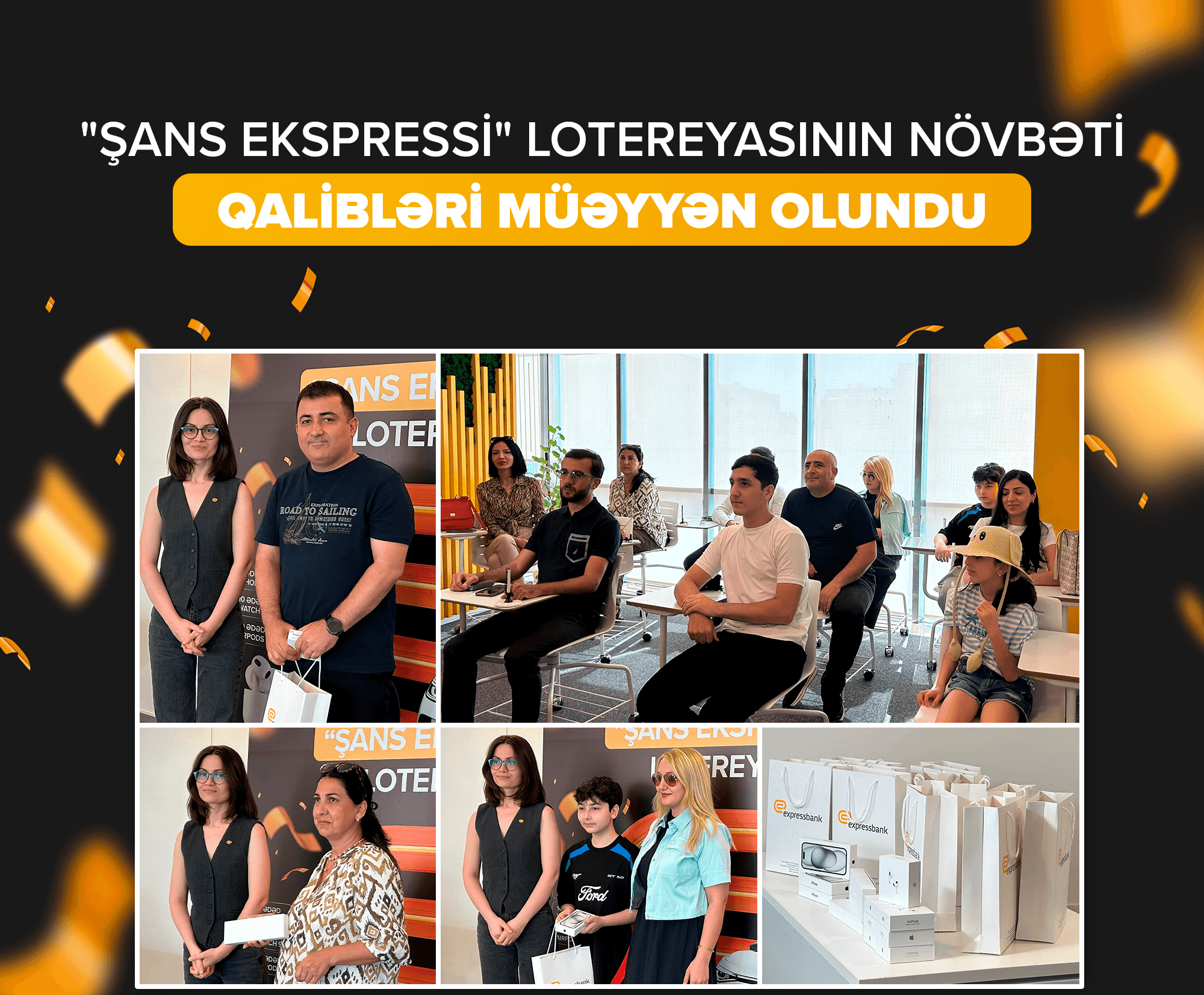 Expressbank Visa kart istifadəçilərinə özəl lotereyanın növbəti qalibləri