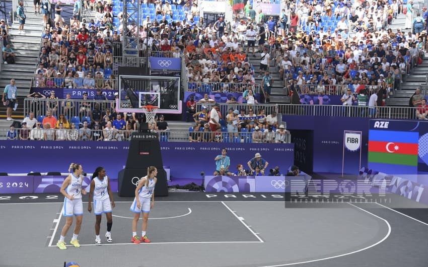 Paris-2024: Azərbaycanın qadınlardan ibarət 3x3 basketbol millisi növbəti görüşünə çıxıb