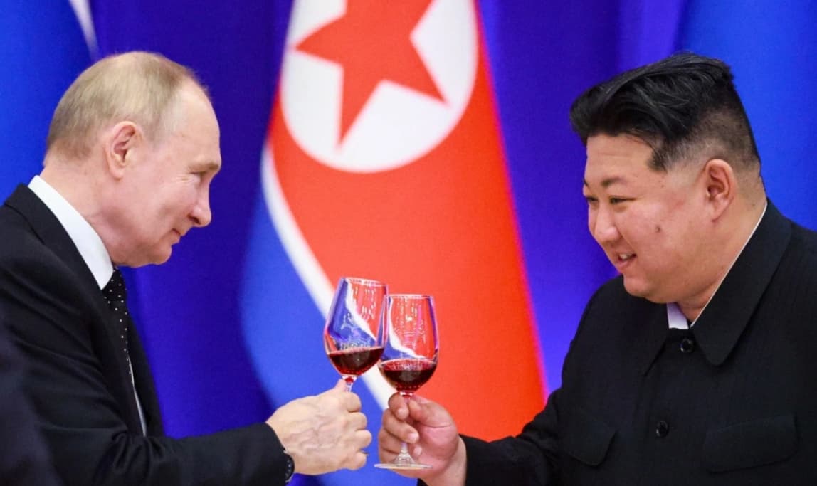 Kim Çen In Putinə deyib ki, Rusiya sülh uğrunda “müqəddəs müharibədə” qalib gələcək