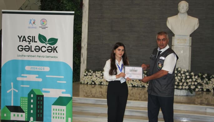 "İdeyanı Reallaşdır - 2023" müsabiqəsi çərçivəsində "Yaşıl Gələcək" adlı ekoloji layihə keçirilib