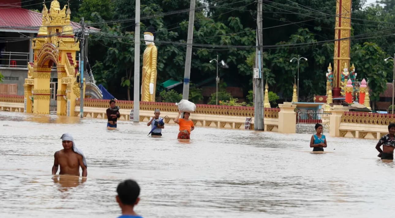 Myanmada daşqın nəticəsində ölənlərin sayı 113 nəfərə çatıb