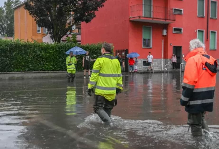 İtaliyanın iki regionunda əlverişsiz hava şəraitinə görə “qırmızı həyəcan” elan edilib