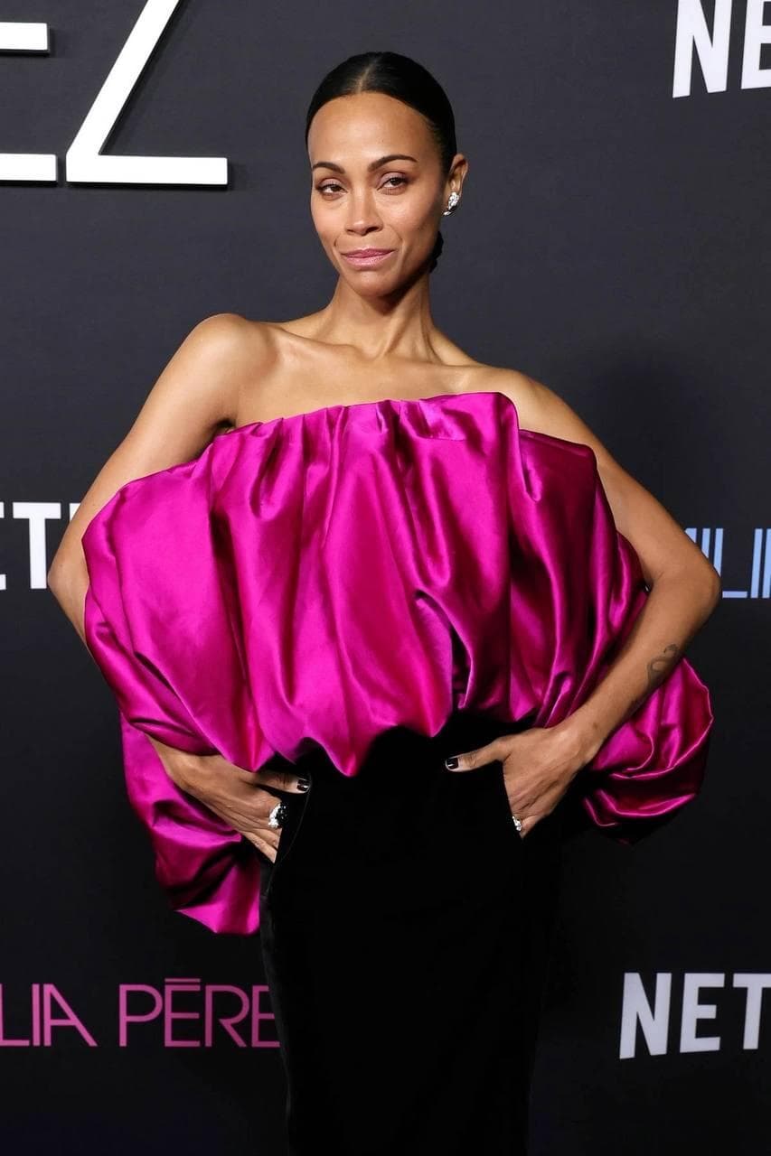 Zoe Saldana "Emiliya Peres" filminin premyerasında - FOTO
