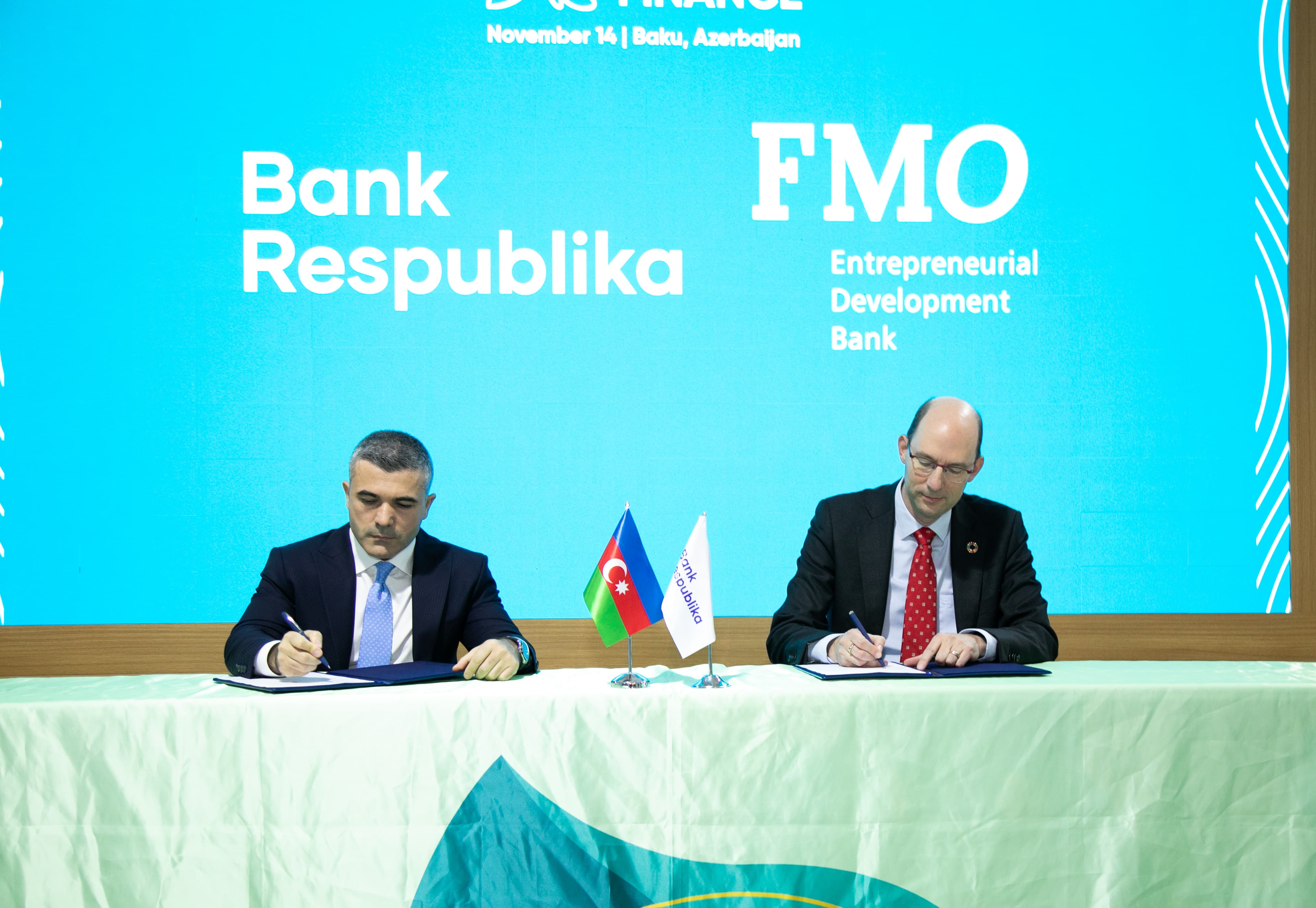 COP29 çərçivəsində Bank Respublika və FMO arasında böyük kredit sazişi imzalanıb