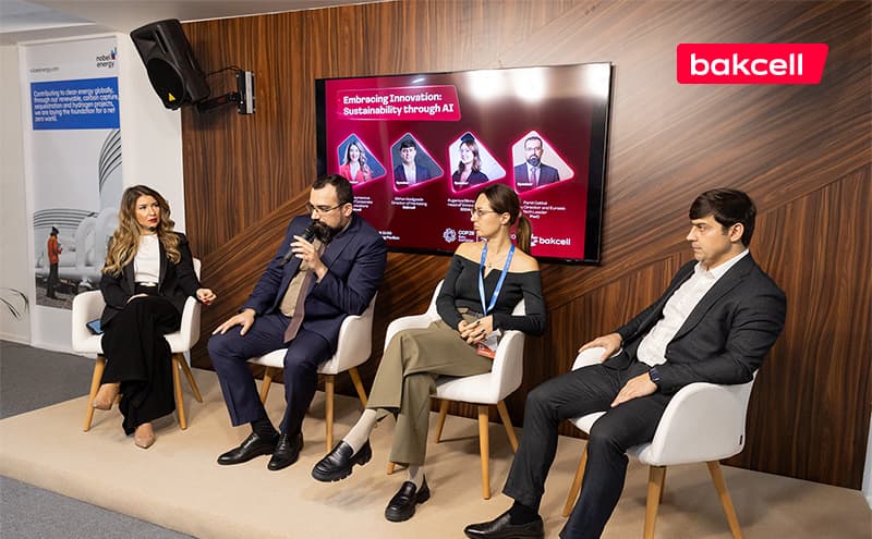 “Bakcell”in təşkilatçılığı ilə“Süni İntellektlə Dayanıqlılıq”mövzusunda panel müzakirəsi keçirilib