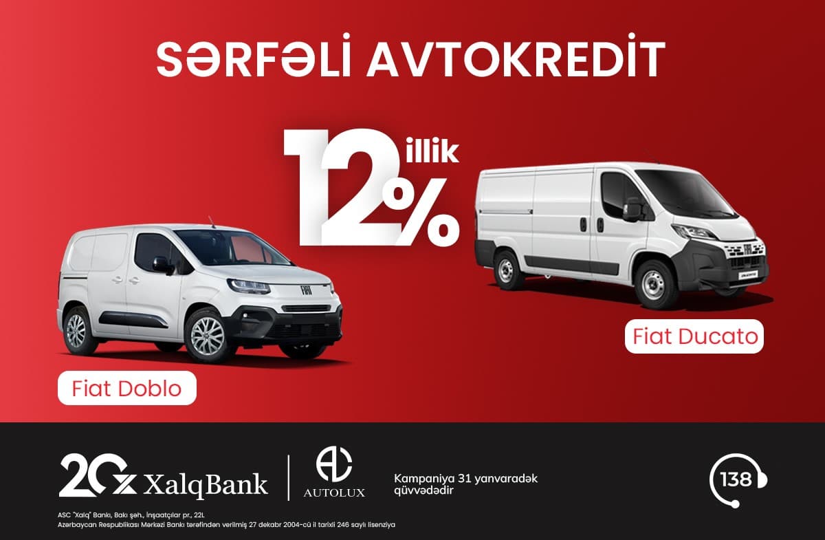 Xalq Bank-dan hüquqi şəxslər üçün sərfəli avtokredit