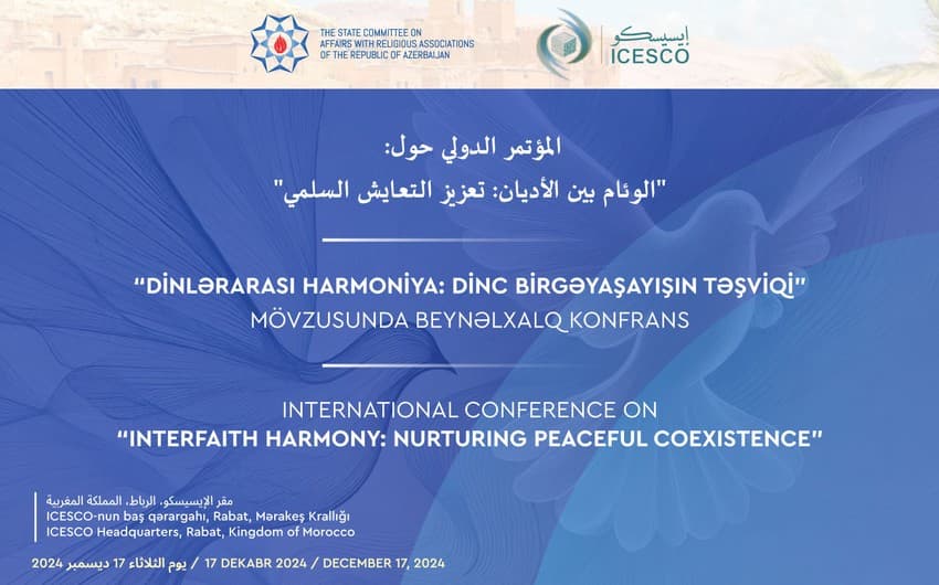 “Dinlərarası Harmoniya” konfransı keçiriləcək