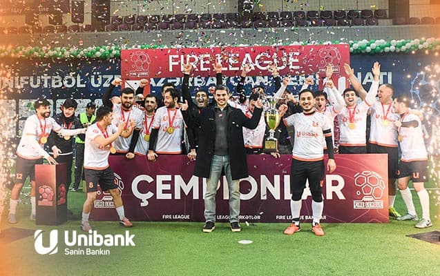 Unibank
komandası futbol çempionatının qalibi olub