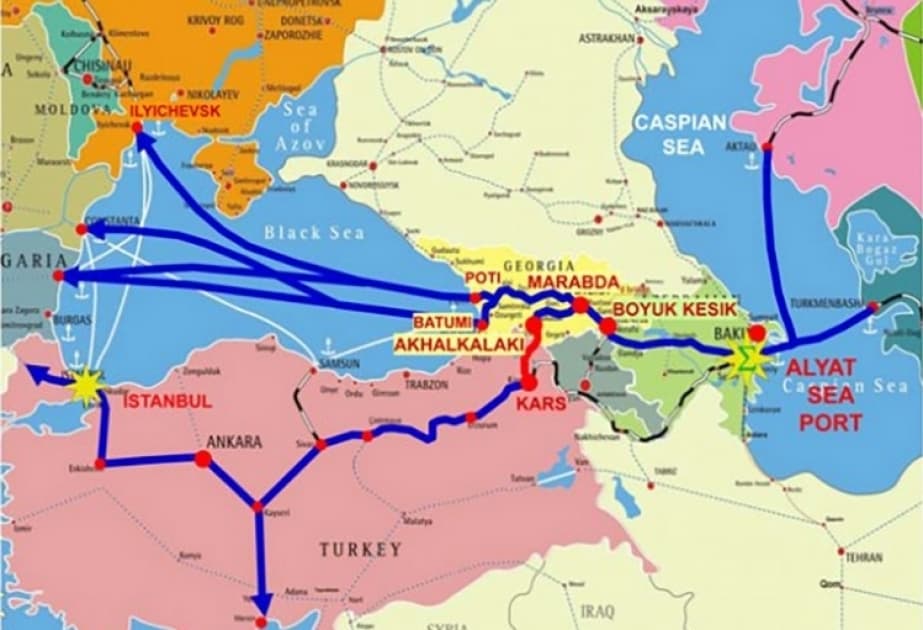 Qazaxıstan və Çin yeni dəmir yolu xətti tikir