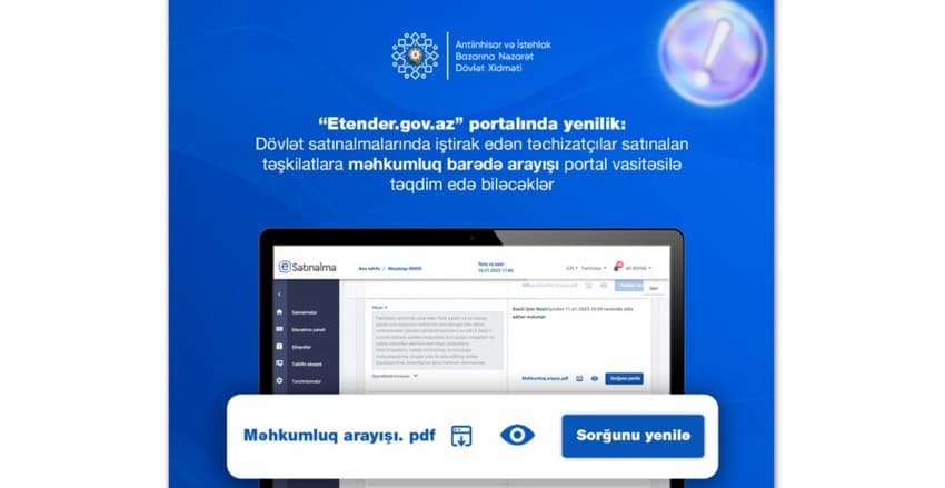 Məhkumluq haqqında arayışlar vahid internet portalından əldə olunacaq