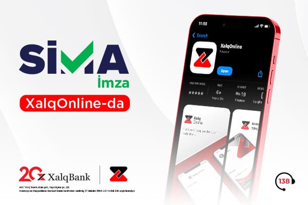 “SİMA İmza” Xalq Bank-ın “XalqOnline” sistemində