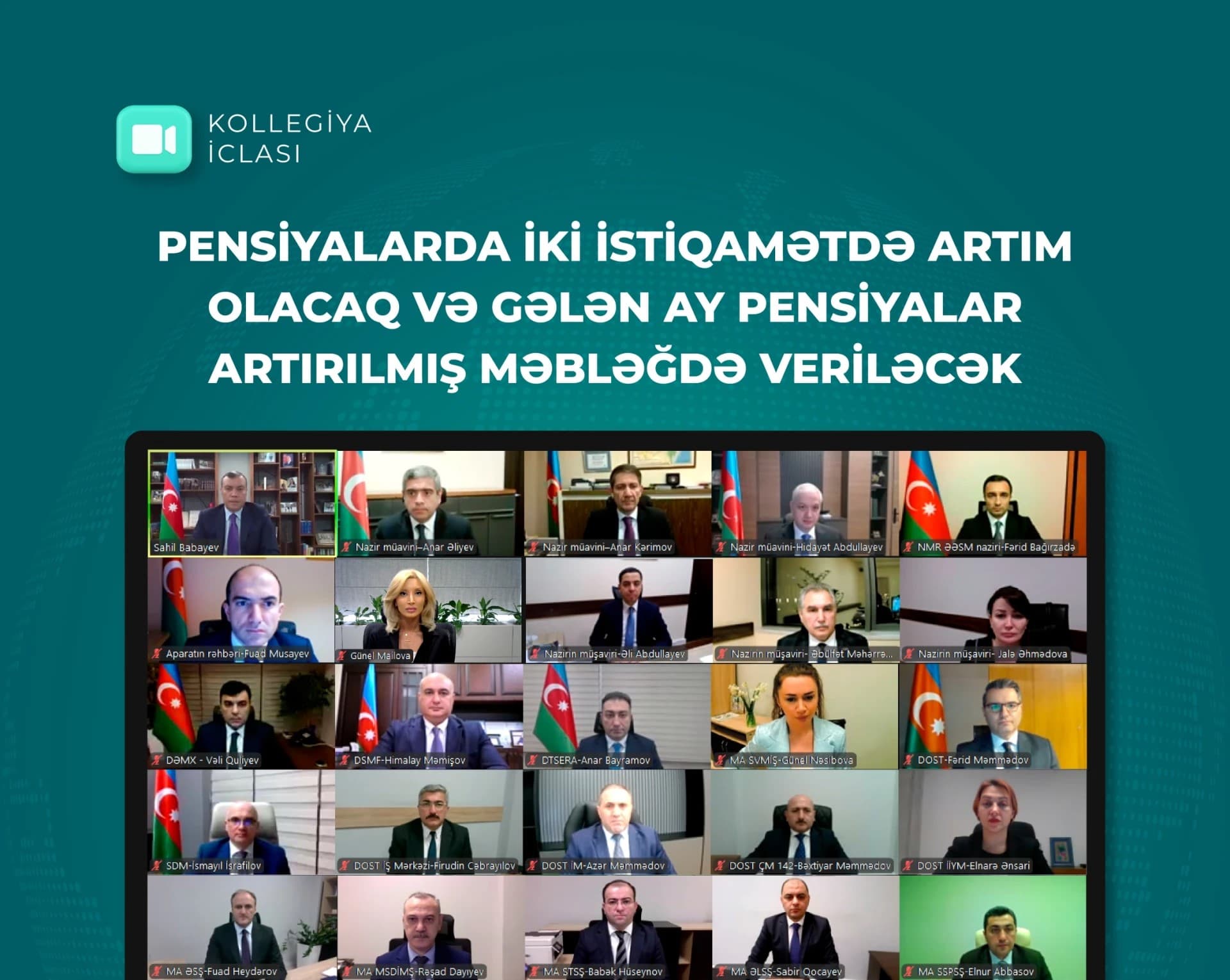 Artıq gələn ay pensiyalar artırılmış məbləğdə veriləcək