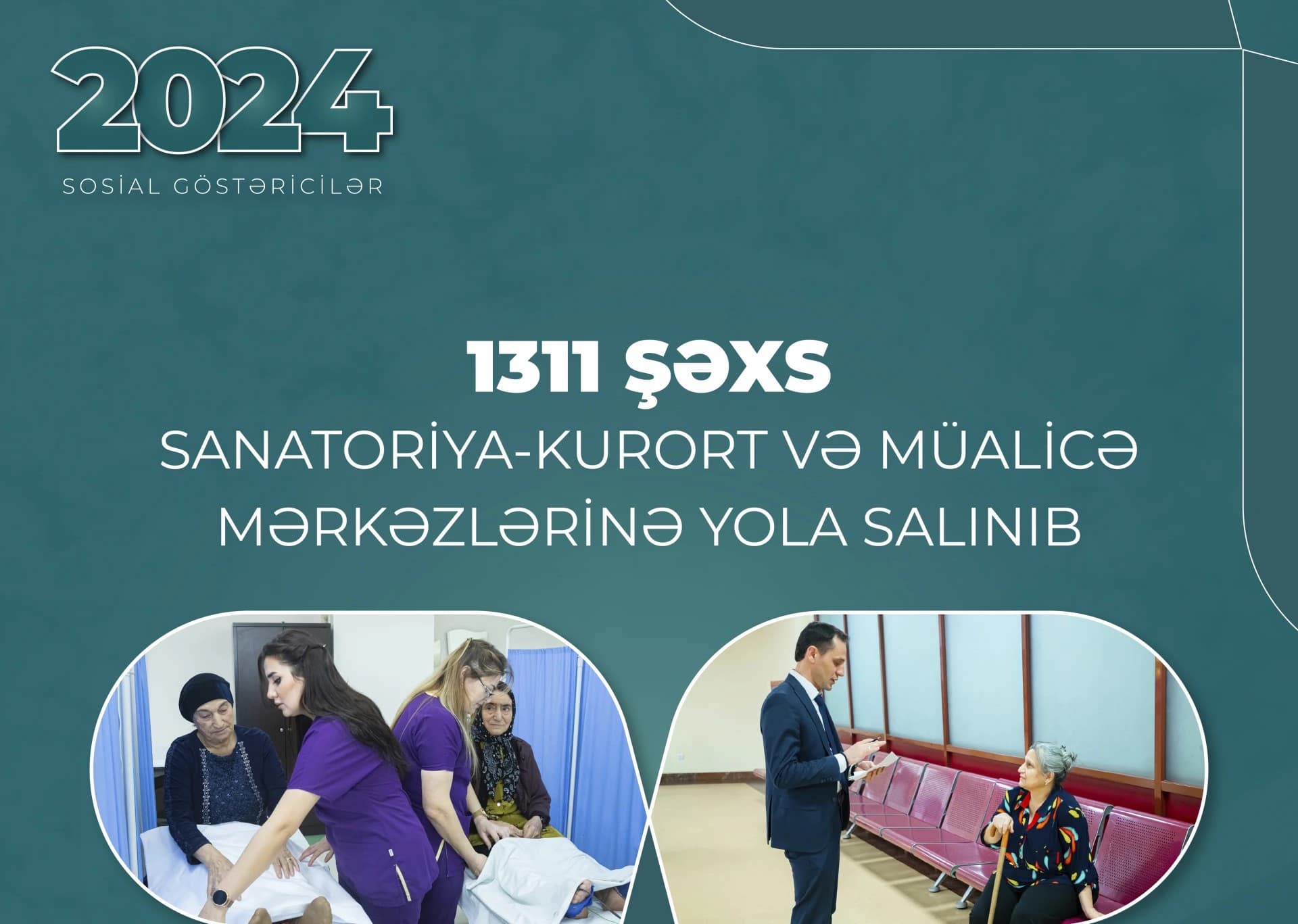 2024-cü ildə 1311 imtiyazlı şəxs müalicəyə göndərilib