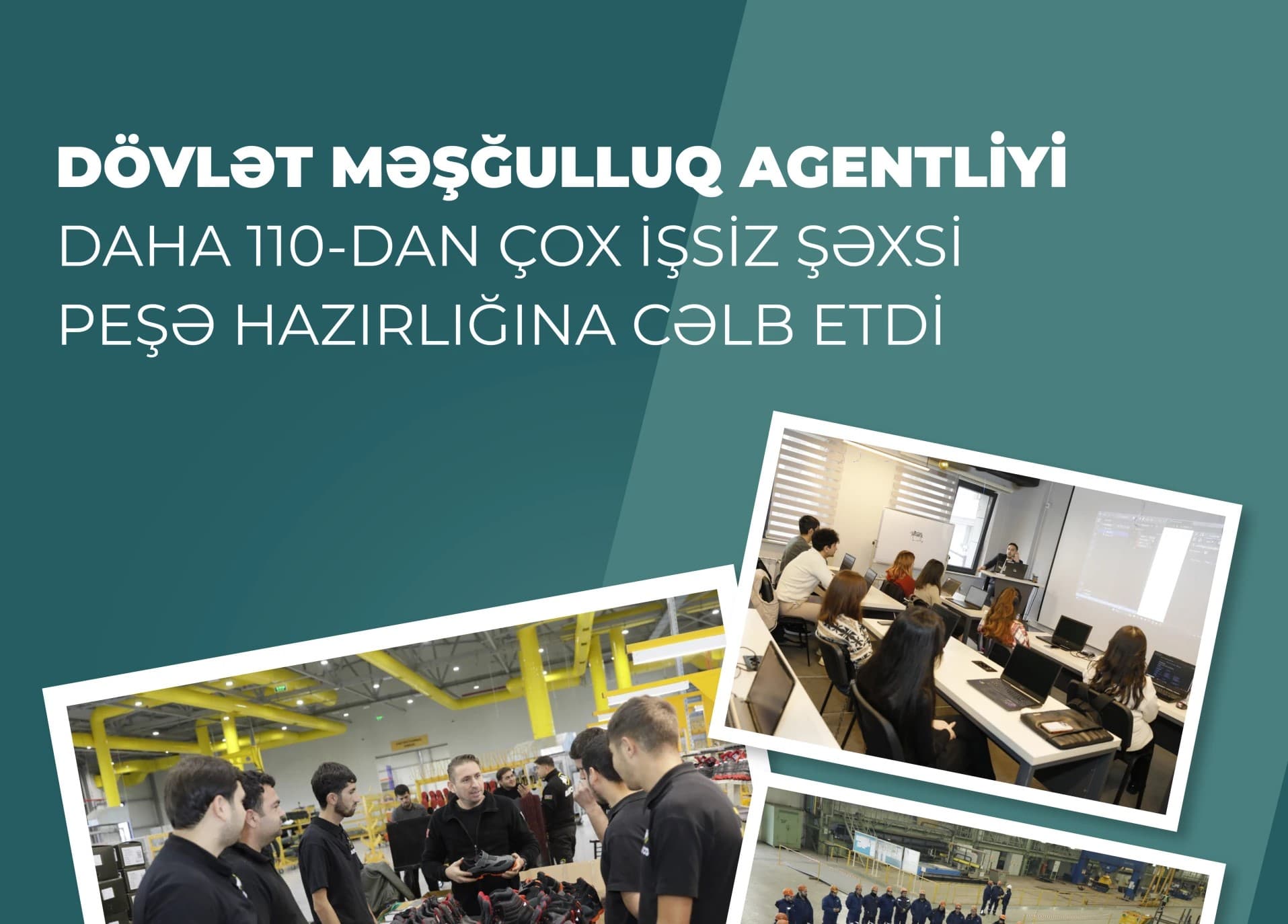 112 işsiz peşə kurslarına cəlb olunub