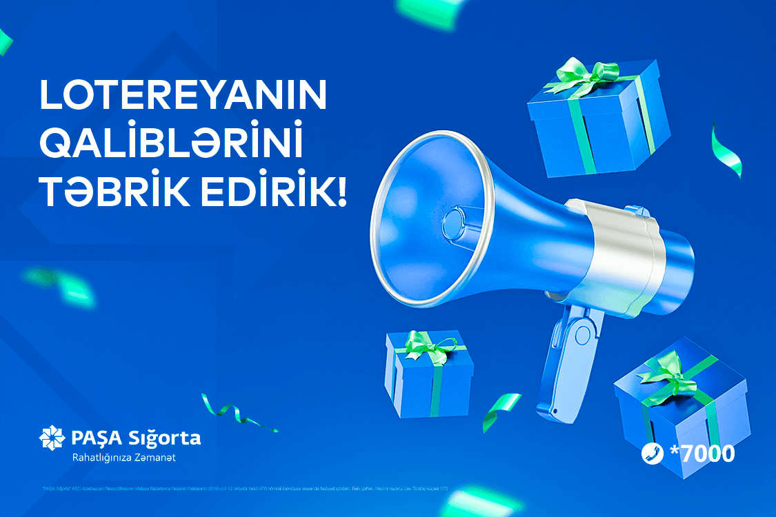 "PAŞA Sığorta"nın “Şanslı və Sığortalı” lotereyasının qalibləri müəyyən olundu