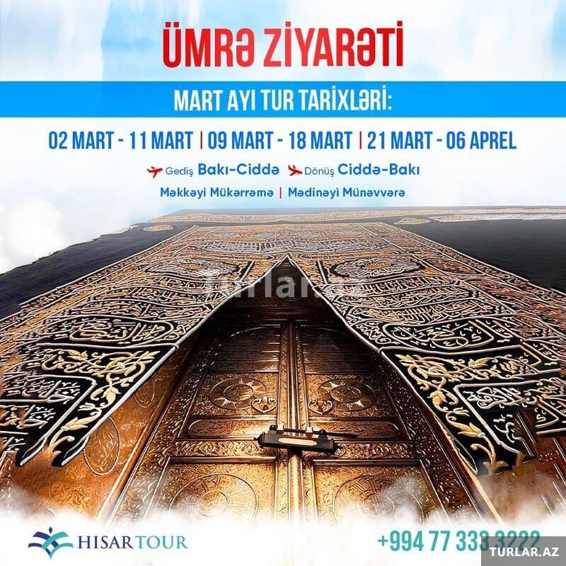 Mart ayında Ümrə ziyarəti