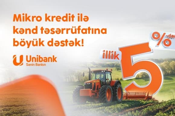 Unibank sərfəli mikro kreditlər təklif edir